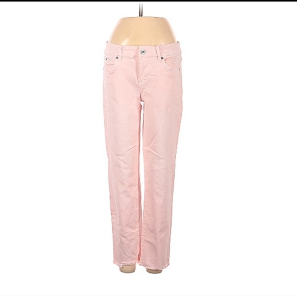 ecru Pants - Ecru Pink Jeans
